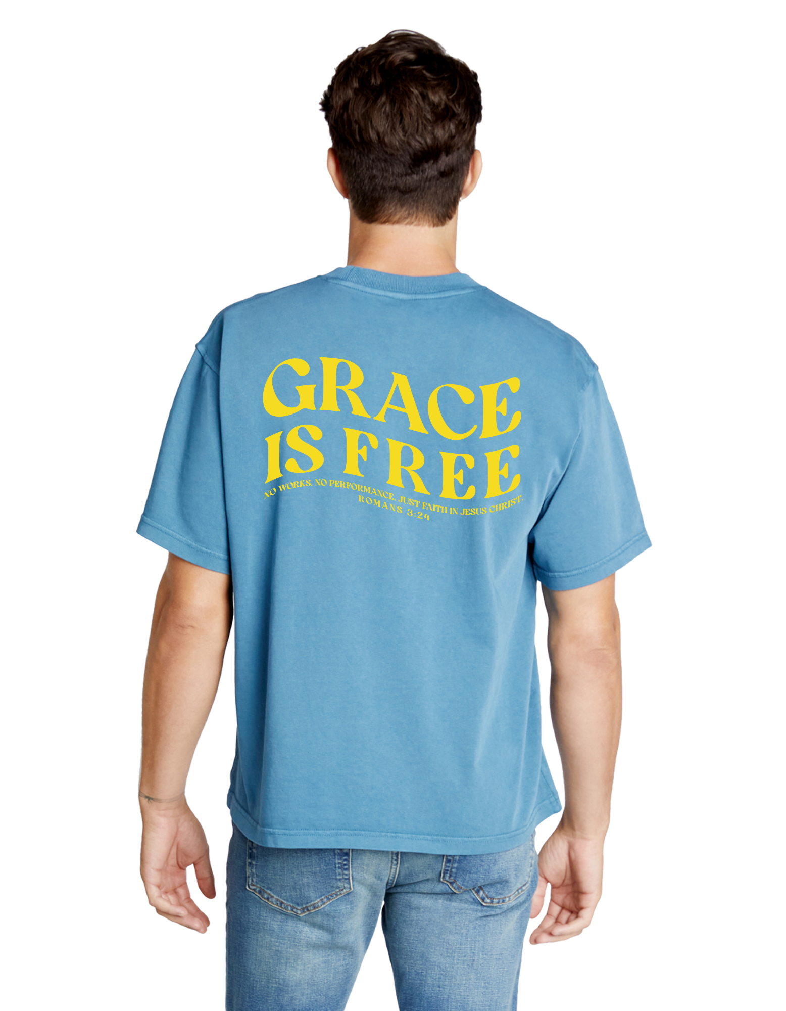 Grace Is Free Oversized Shirt (Romans 3:24)